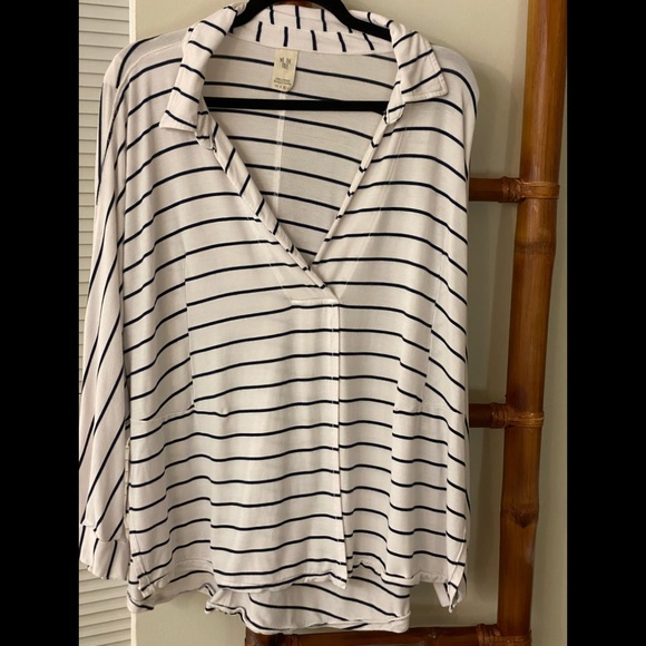 FREE PEOPLE WE THE FREE STRIPED MEDIUM PULLOVER - Picture 2 of 9